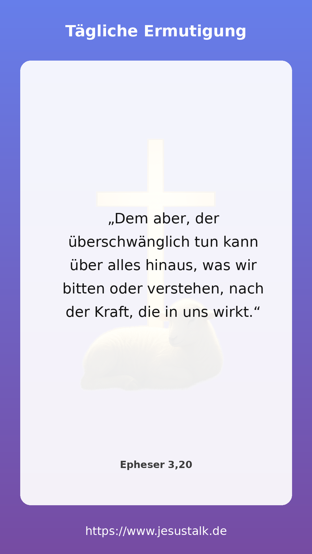 Tägliche Andacht – Vers