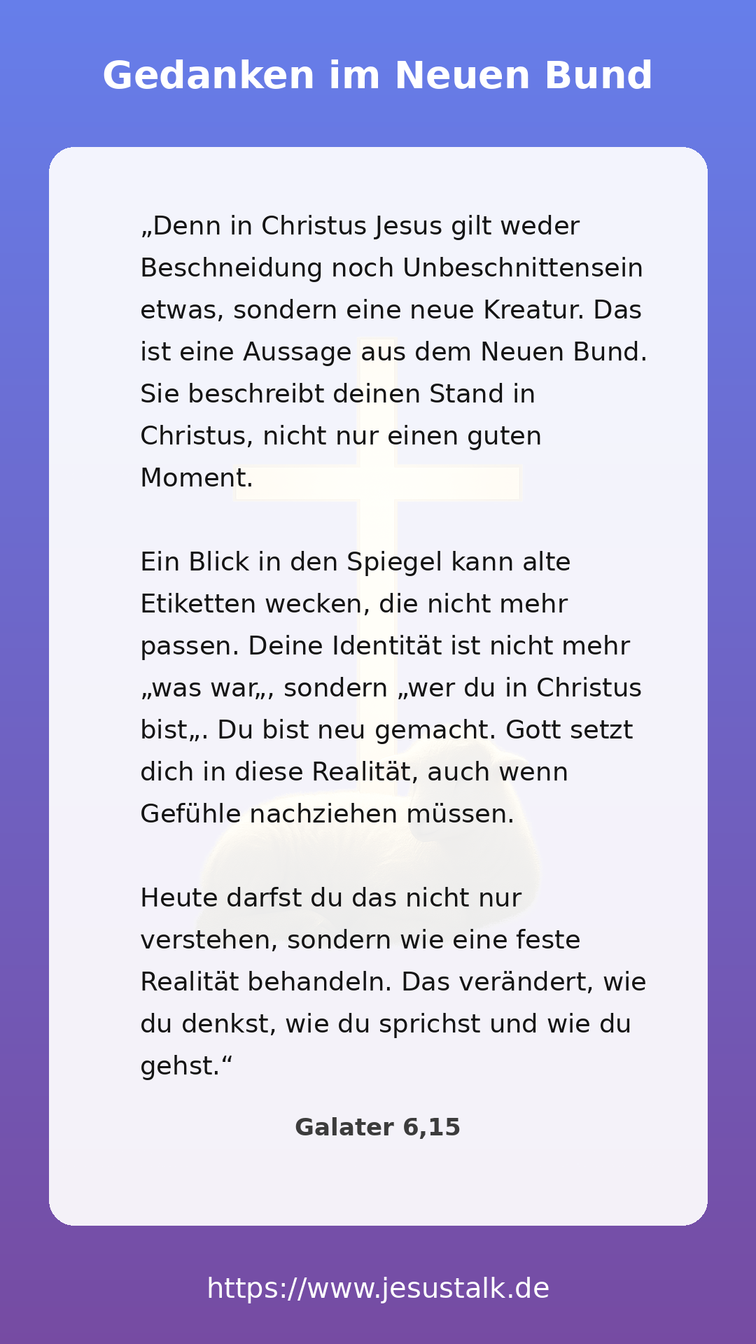 Tägliche Andacht – Gedanke