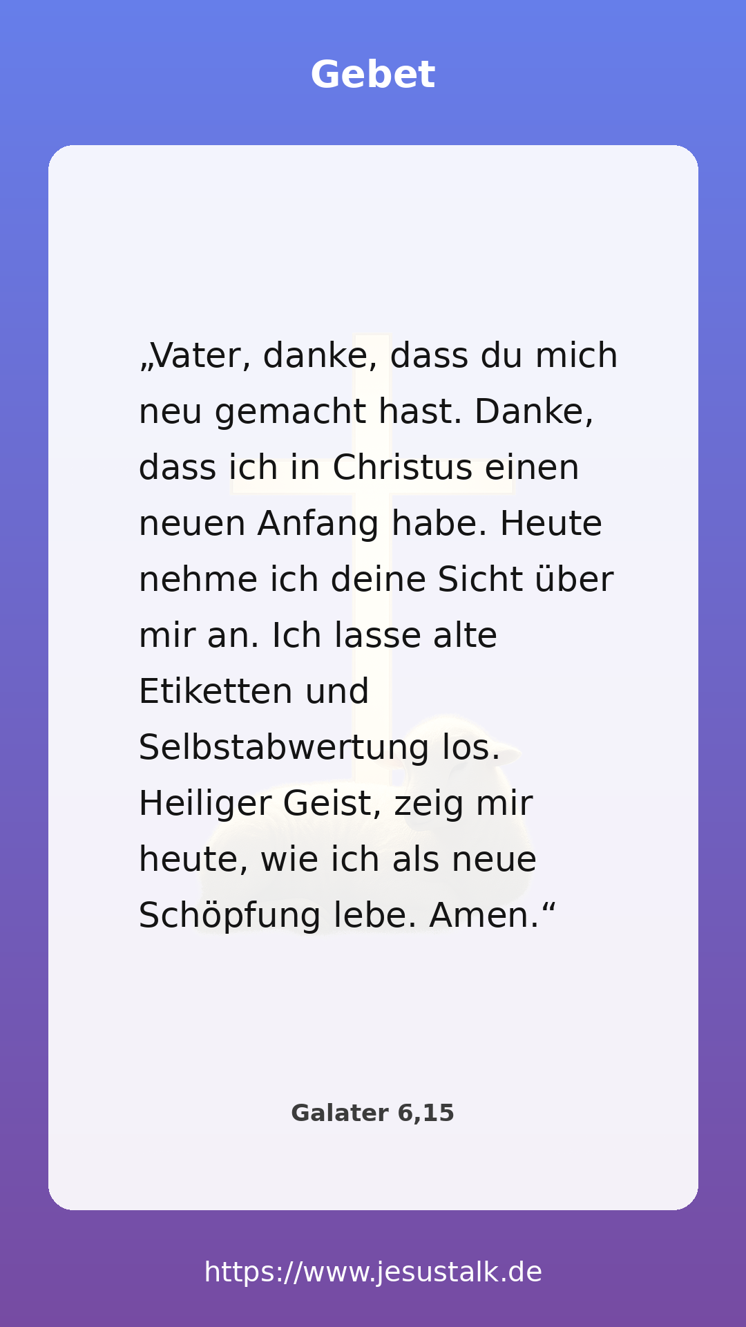 Tägliche Andacht – Gebet