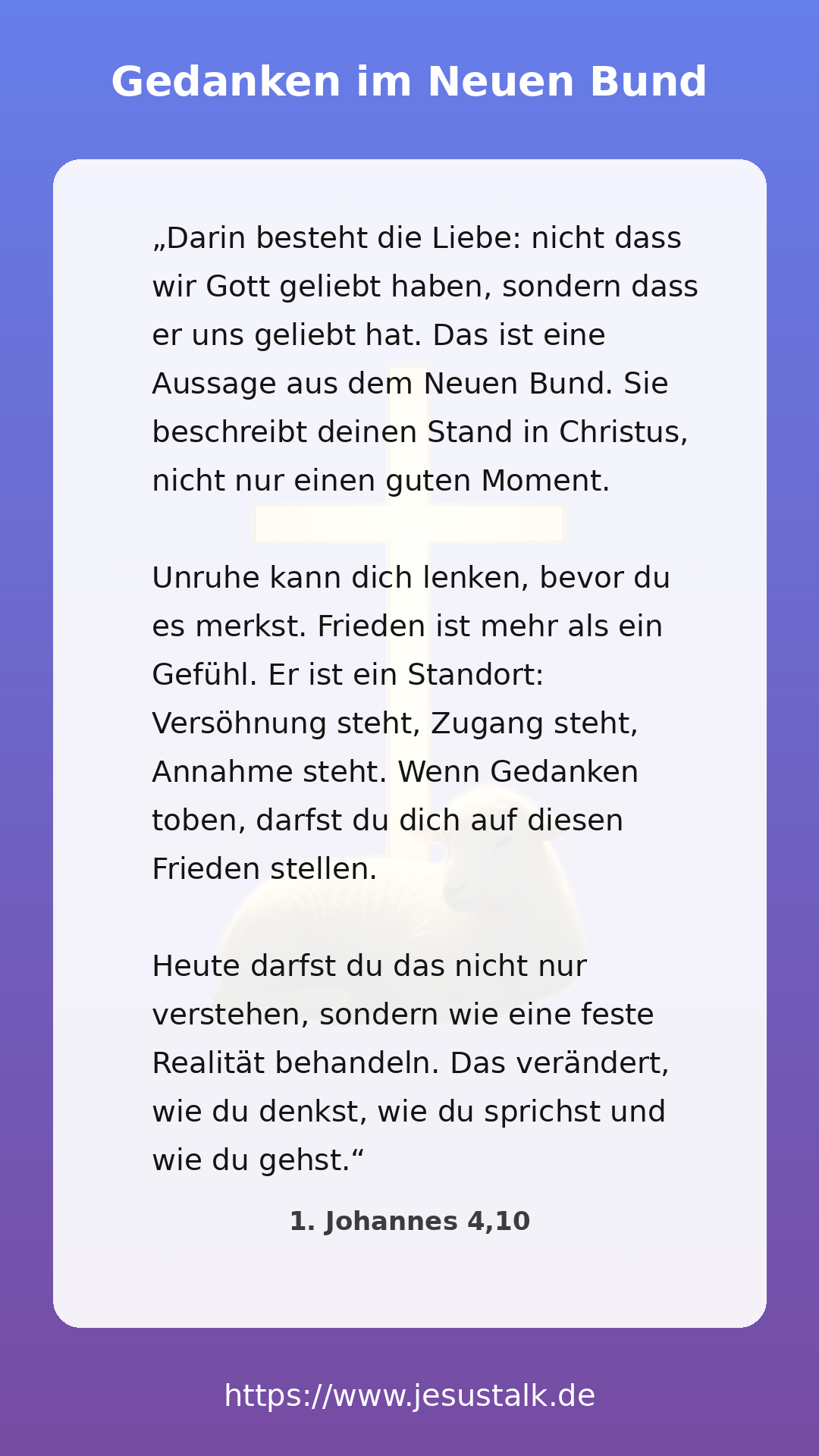 Tägliche Andacht – Gedanke